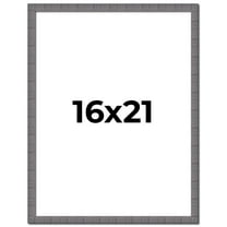 16x21 Frame Blue Kingsley Pewter Solid Wood Picture Frame Width 0.75 Inches |Interior Depth 0.5