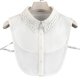 thumbnail image 1 of Blusa desmontable con cuello falso de encaje y media camiseta para mujer Afortunado Sencillez, 1 of 1