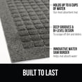 thumbnail image 3 of TEMOGU-GORILLA GRIP Ultra Absorbent HydroAbsorb Doormat, Absorbs Up to 6 Cups of Water, Stain and Fade Resistant, Spiked Rubber Backing, All Weather Mats Capture Dirt, Indoor Outdoor, 47x35, Grey, 3 of 4