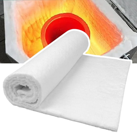 47"×24"×2/5" Ceramic Fiber Insulation Blanket, High Temperature Fireproof Mat for Oven Stoves, Kilns, Forges, Fireplaces