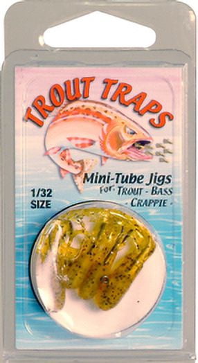 Hawken 2TT63 Trout Trap Mini Tube Jig, 1/32 oz, Rootbeer, 3/Pack