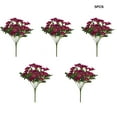 thumbnail image 2 of Yuarrent 5 piezas de flores artificiales cabezas de plantas falsas flores de seda de crisantemo hogar Hotel Oficina jardín accesorios de fotografía Decoración Rosa roja Yuarrent HA084594-05, 2 of 6