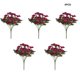 thumbnail image 2 of Yuarrent 5 piezas de flores artificiales cabezas de plantas falsas flores de seda de crisantemo hogar Hotel Oficina jardín accesorios de fotografía Decoración Rosa roja Yuarrent HA084594-05, 2 of 6