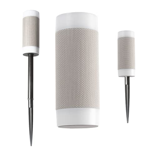 Altavoz inalámbrico iJoy con tiempo de reproducción de 10 horas - IP66 resistente al agua, al polvo y a la intemperie Altavoz Tiki Bluetooth iluminado con luces LED + altura de estaca ajustable para u