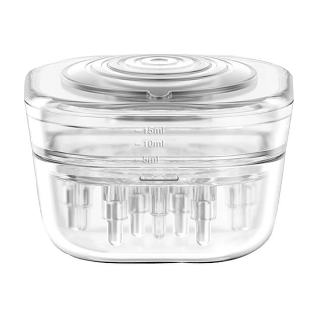 Minnieouse Peine aplicador de cuero cabelludo bola rodante reutilizable para aceite esencial aceite para el cabello Cuidado del cabello Blanco