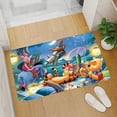 thumbnail image 4 of Felpudo de franela con estampado gráfico de Winnie The Pooh para baño, cocina, entrada, decoración del hogar, 4 of 4