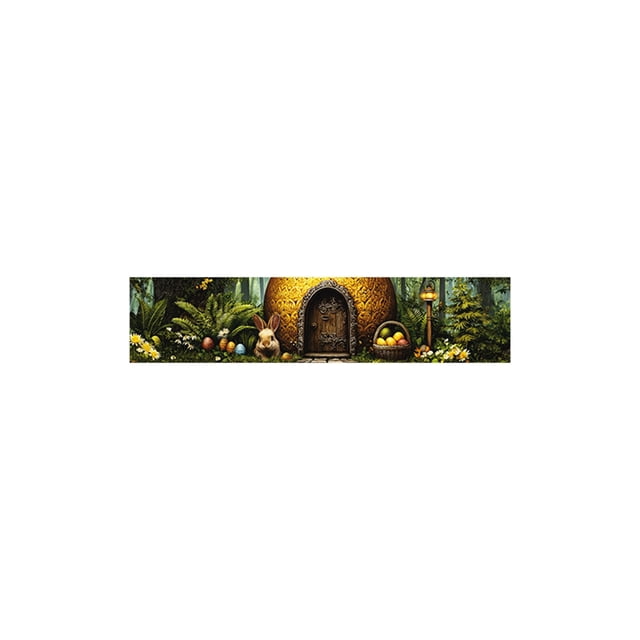zhangmingg Easter Decorative Banner Heartfelt Celebration Party Sign for Home Festive Spring Holiday