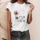 thumbnail image 2 of Gibobby Casual Playera de Manga Corta para Mujer Top casual manga corta con cuello redondo y estampado floral diente león para mujer(Blanco,M), 2 of 5