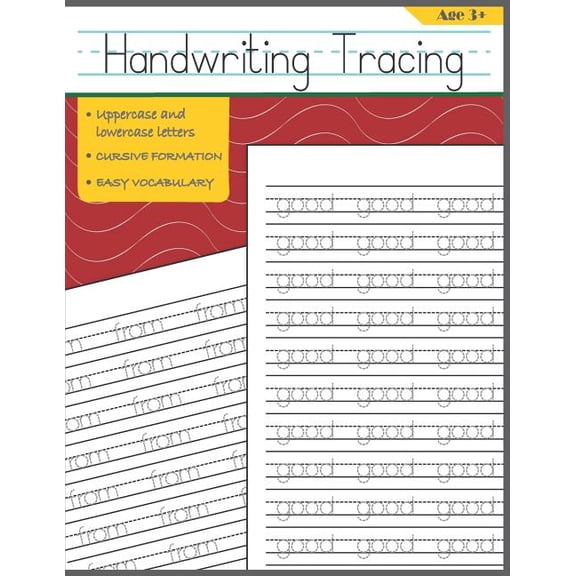Fun Kids Tracing Book Handwriting Tracing: First Easy Words Handwriting Practice for Kids, Book 4, (Paperback)