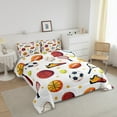 thumbnail image 3 of Erosebridal Cartoon Basketball Bedding King Comforter Set, Balls Lover Down Comforter, Sports Player Decor, Reversible 3pcs, 3 of 7