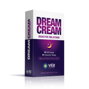 Vita Sciences Dream Cream Bioactive Melatonin, Topical Cream for Relaxation and Sleep Support, 1.7 oz