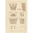 thumbnail image 2 of Buhlmann, J. 17x24 Black Ornate Wood Framed with Double Matting Museum Art Print Titled - Ancient Capitals, 2 of 4