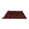 thumbnail image 2 of Ahgly Company Machine Washable Indoor Round Abstract Red Modern Area Rugs, 3' Round, 2 of 4