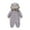 Gray, variant on GYRATEDREAM Baby Boys Girls Snowsuit Infant Winter Clothes Newborn Hooded Jacket Jumpsuit Coat Double Zip Snowsuit Coverall, Gray