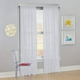 thumbnail image 3 of Modern Sheer Rod Pocket Window Curtains 2 Panels Set for Living Room Bedroom, 54W x 108L Inches, 3 of 3
