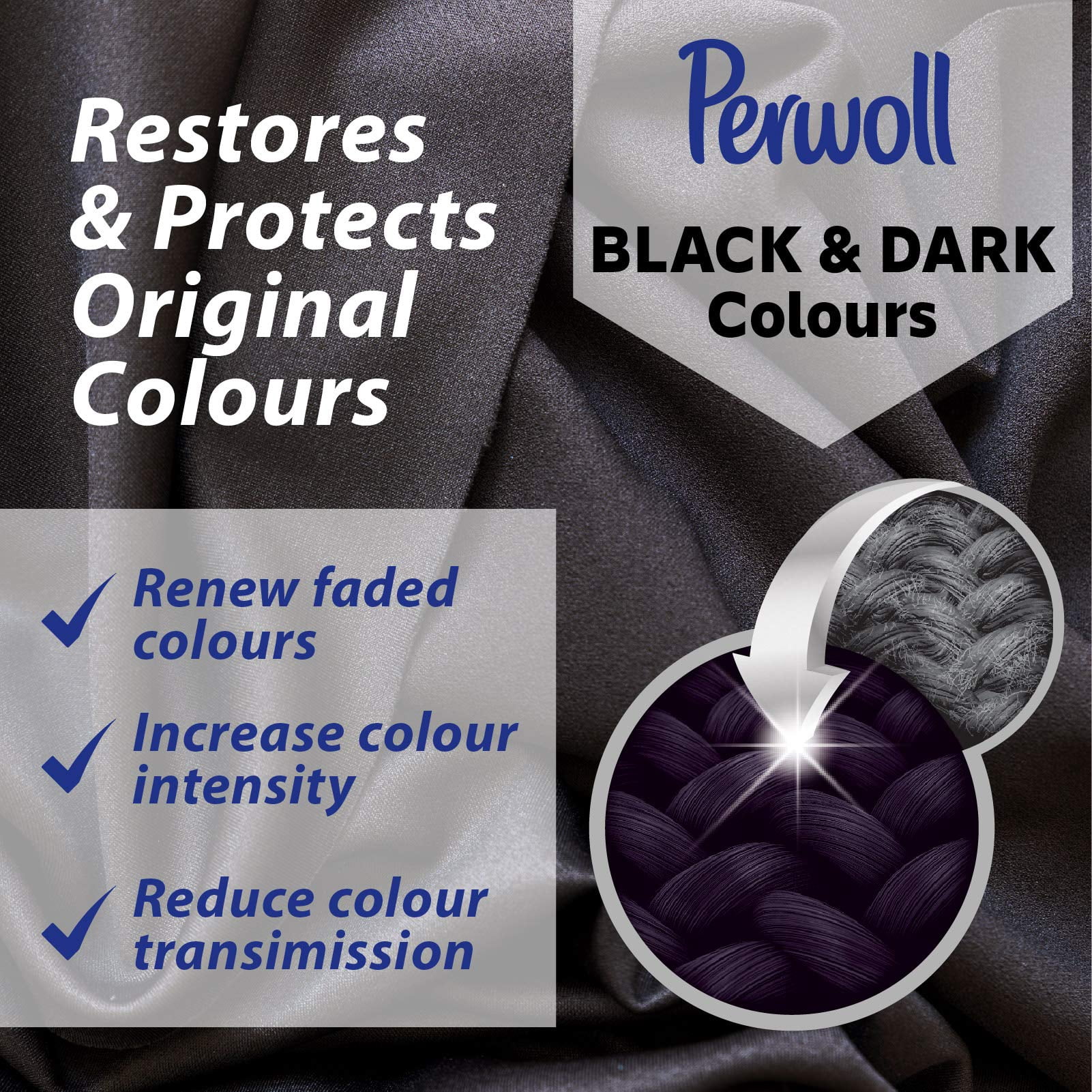 Perwoll for Black & Darks Laundry Detergent, 1.5 L