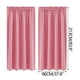 thumbnail image 2 of Cortinas de ahorro de energía, Estilo escandinavo, Color sólido, Seda, 2PC de oscurecimiento, Aislamiento térmico, 96X213cm, Rosa, 2 of 5