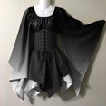 thumbnail image 2 of 1950s Dresses for Women Vintage Goth Swing Cocktail Dress Chiffon Shawl Black XXL, 2 of 3