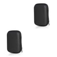 thumbnail image 1 of Estuche de transporte portátil Inteprter para auriculares con Caja de almacenamiento 2Conjunto Negro, 1 of 6