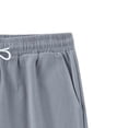 thumbnail image 6 of RKSTN Cotton Linen Capri Pants for Men Plus Size Drawstring Waist Lightweight Straight Leg Breathable Daily Commute Summer Pants for Men with Pockets (Gray ,M), 6 of 7