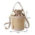 thumbnail image 2 of Conmutar bolso PU cuero costura dama viaje monederos moda para vacaciones de fin de semana, 2 of 8