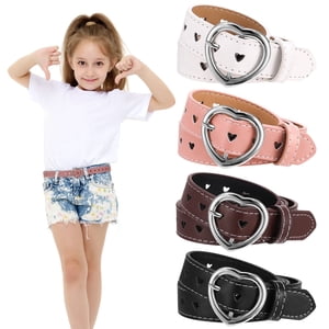 Bocaoying Girls Heart Belt 4-Pack Adjustable