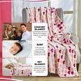 thumbnail image 3 of Decor&More Love Collection Heart Ultra Plush Throw Blanket (50" x 60") - Be Mine, 3 of 6