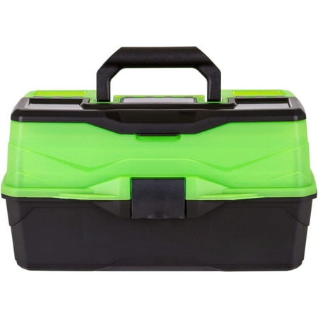 3-Tray Classic Tackle Box Frost Green/Black Fishing Organizer