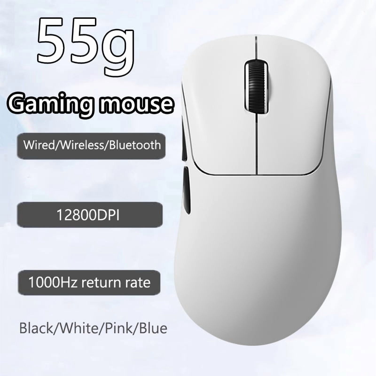 Warvank V6 PRO 55g Lightweight Bluetooth Wireless Gaming Mouse 12800DPI 3 Mode Connection 1K ROR for Gaming Home Office PS