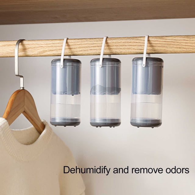 Dianhelloya Innovative Hollow Vent Dehumidification Box for Closet, Wardrobe Moisture Absorber with Reusable Desiccant & Odorless Aromatherapy Compatibility - Space-Saving Upright Placement
