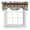 Brown, variant on Tie Up Valances for Windows, Cute Dog Claws Adjustable Valance Curtains Window Treatment for Living Room, Farmhouse Blue Wooden Puppy Pawprints Rod Pocket Kitchen Curtains & Drapes 42x12 Inch