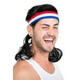 thumbnail image 2 of The Bobcat (Black) Costume Mullet Headband Wig by Mullet On The Go, 2 of 3