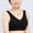 37-Black, variant on YWDJ Everyday Bras for Women No Underwire Plus Size Front Closure Front Clip Zip Snap Front Close Wide Back for Full Figured Vest Bra Solid Sleeveless Front Four Wide Strap Tank Beige XXL
