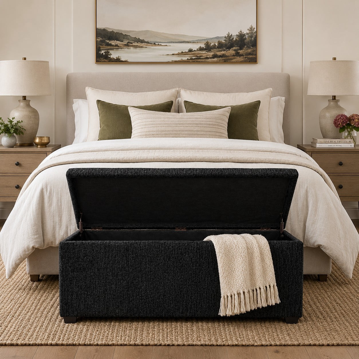 Sanford Living Esplanade Bed Bench, Matisse, Black