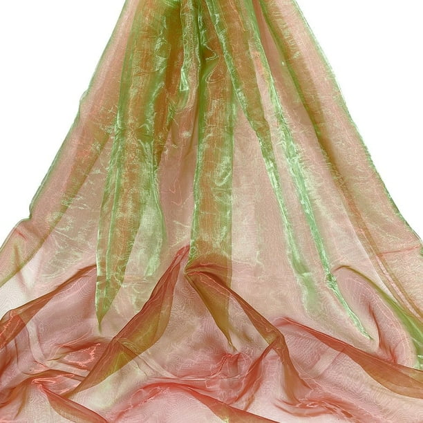 Tela de organza de 3 yardas, 59 pulgadas de ancho, tela transparente, tela brillante mágica, tela de gasa para láser