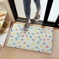 thumbnail image 2 of LightColorful BirdsFootprints Pattern Door Rugs,Washable Non Slip Door Mats Indoor,Decorative Door Mats,Entry Mat Indoor for Entrance,Bedroom,Kitchen,Bathroom,16"x24", 2 of 6