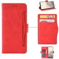 thumbnail image 1 of Flip Case for Googel Pixel 6 Pro 6.7" 2021, Allytech Premium PU Leather Magnetic Closure Foldable Stand Function Detachable Front Pocket Wallet Shockproof Purse Cover for Googel Pixel 6 Pro 5G, Red, 1 of 2
