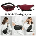 thumbnail image 2 of Unique Bargains 1 Pc Fanny Pack Argyle Waist Bag Red, 2 of 6