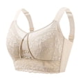 thumbnail image 2 of Stamzod Cotton Bras for Women Large Breasts Full Coverage Push Up Bra Wireless Lace Bralette Everyday Bras, 2 of 8