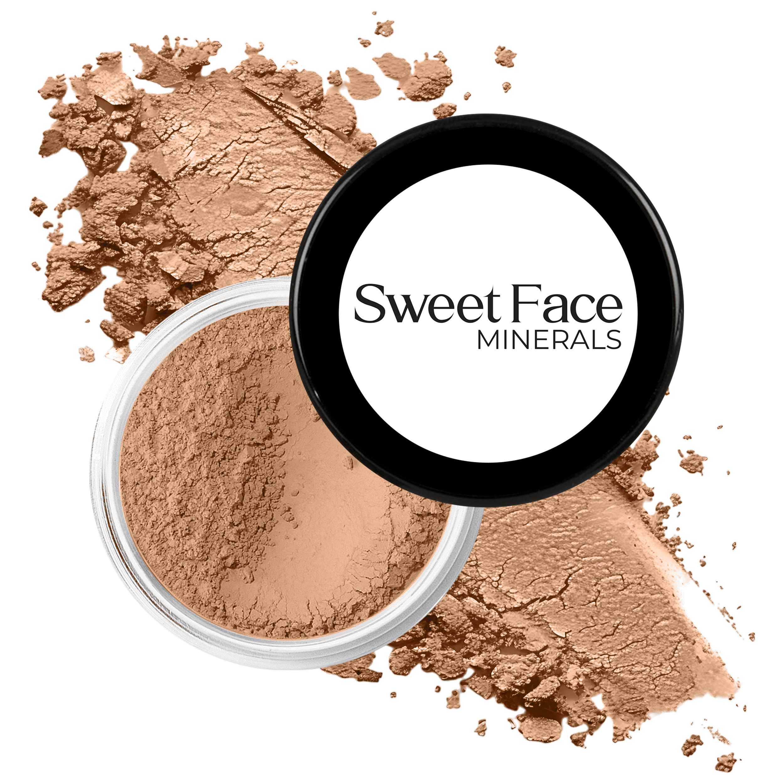 FOUNDATION & CONCEALER DUO (COCOA & DARK CONCEALER) Mineral Makeup Kit Full Size Set Matte Bare Face Sheer Powder Cover