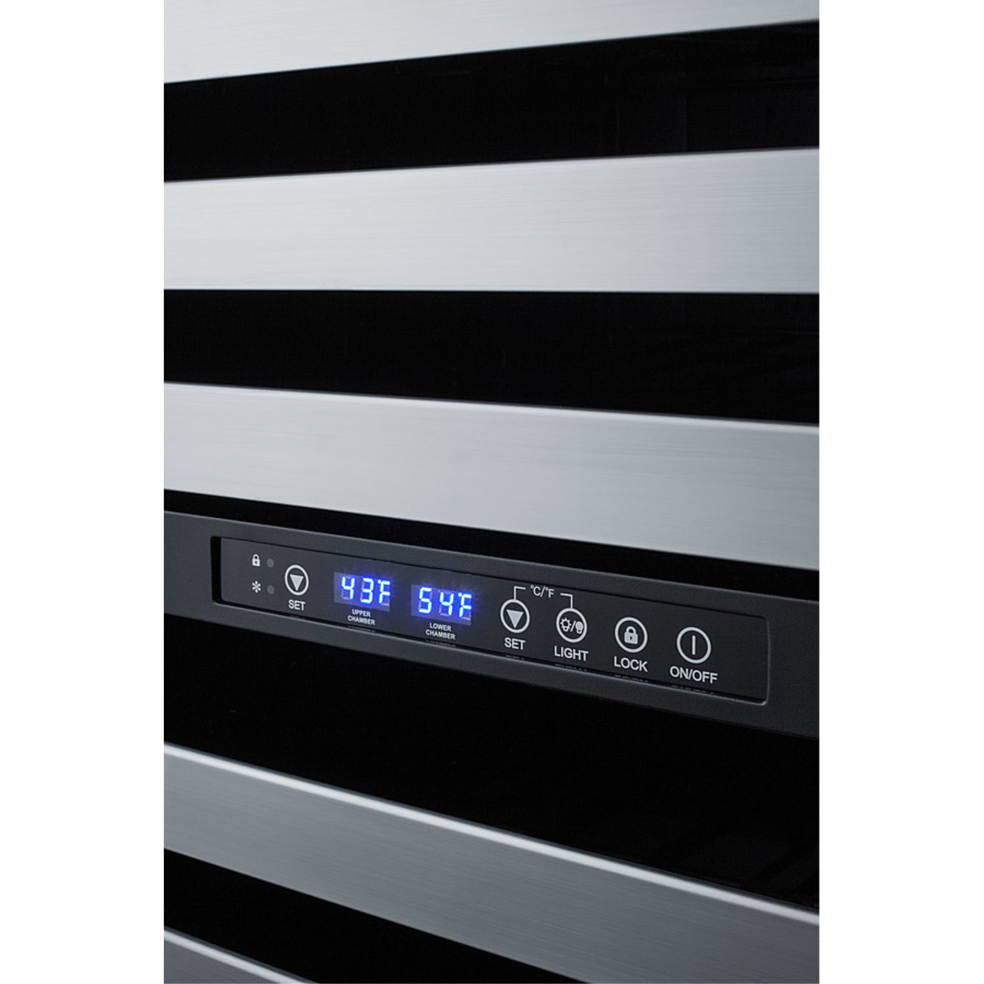 Summit Swc532blbist 24 Inches Wide 46 Bottle Capacity Wine Cooler - Stainless Steel