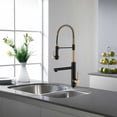 thumbnail image 2 of Fanwin Star Solid Brass Single Hole Kitchen Sink  Faucet| Single Handle  Lever Kitchen Water Faucet| Kitchen Faucet with Pull Down Sprayer| WF-FA003, 2 of 5