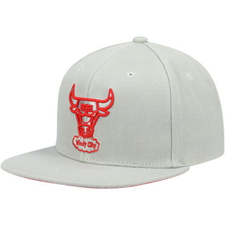 Chicago Bulls Mitchell & Ness Hardwood Classics 1998 NBA Finals Sunny Gray  Fitted Hat - Gray