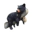 thumbnail image 2 of Cachorro de oso, estatua abrazando un árbol, oso negro en un árbol, estatua de arte de resina creativa para montaje en pared al aire libre, mirador de, 2 of 9
