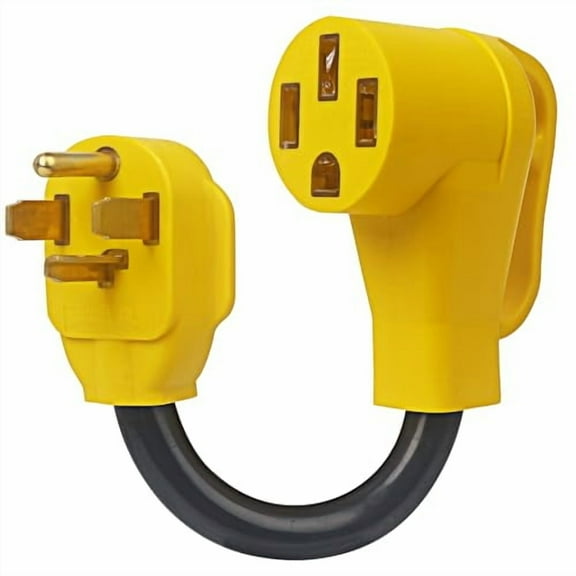 NEMA 14-30P to 14-50R EV Charger Adapter Cord， 30 AMP Dryer to 50 AMP EV/RV Conversion Adapter for Leave 2 Charging, Compatible with Tesla and RV Use$$Tools & Hardware Other