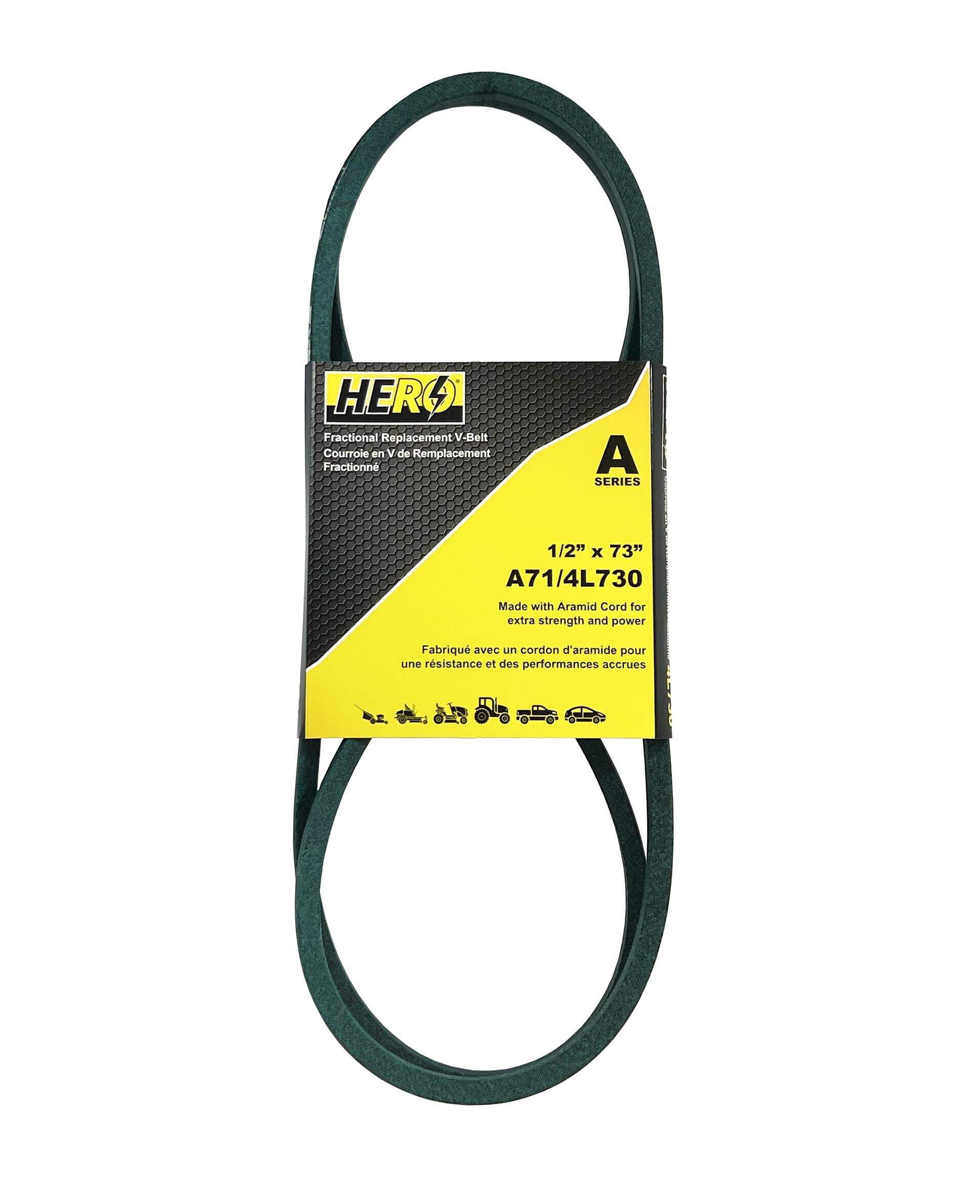 HERO OEM Aramid Kevlar Replacement Belt for Toro 1171018 - Fits