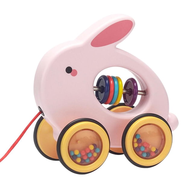 Juguete De Tracción De Dibujos Animados Para Niños, Juguete De Empuje De Animales Para Bebés, Juguete De Aprendizaje Educativo Para Niños, Regalo Para Cumpleaños Y Navidad Speravity FN007258-01