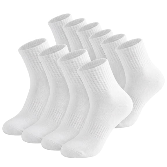 Womens Thin Cotton Mini Crew Socks 10 Pairs Breathable Athletic Gym Ankle Socks Daily Casual Running Sport Socks