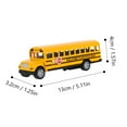 thumbnail image 2 of 1 Pce Jouet de Modèle d'Autobus Scolaire en Alliage à Rétrofriction Modèle d'Autobus Jouet Voiture pour Enfants (Style Aléatoire), 2 of 9