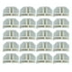 thumbnail image 2 of 20 Piezas Conectores De Rejilla Macarena Semicírculo Blanco, 2 of 5